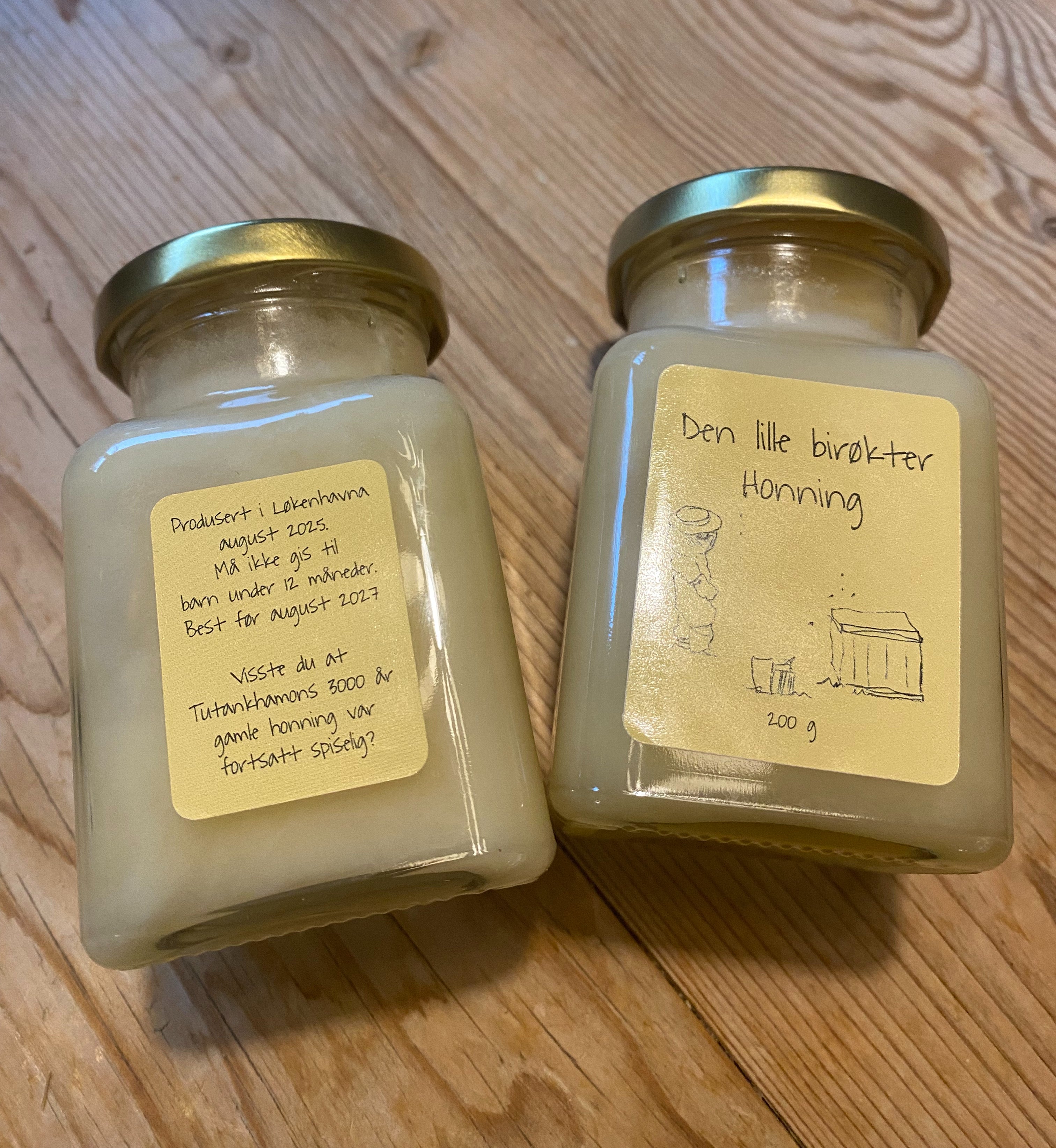 Honning- lys etikett